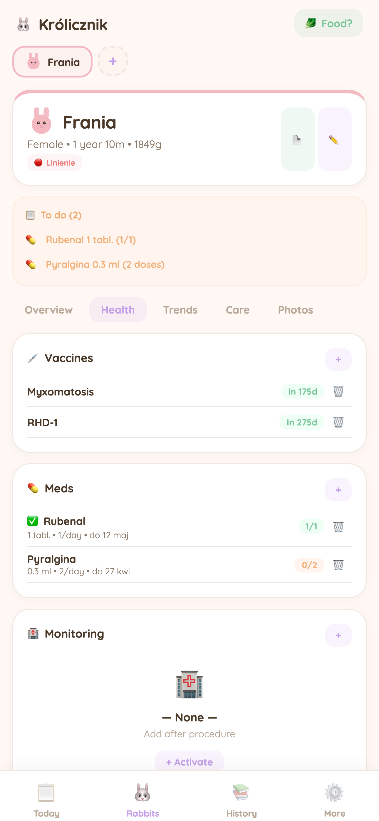Health section
