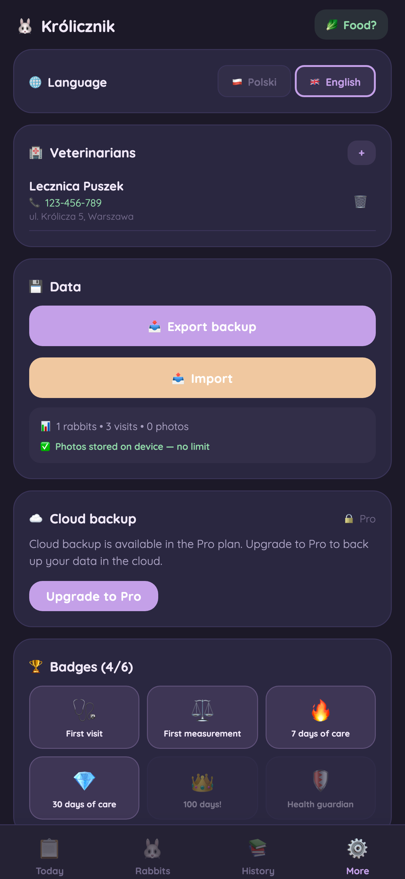 Dark mode - More