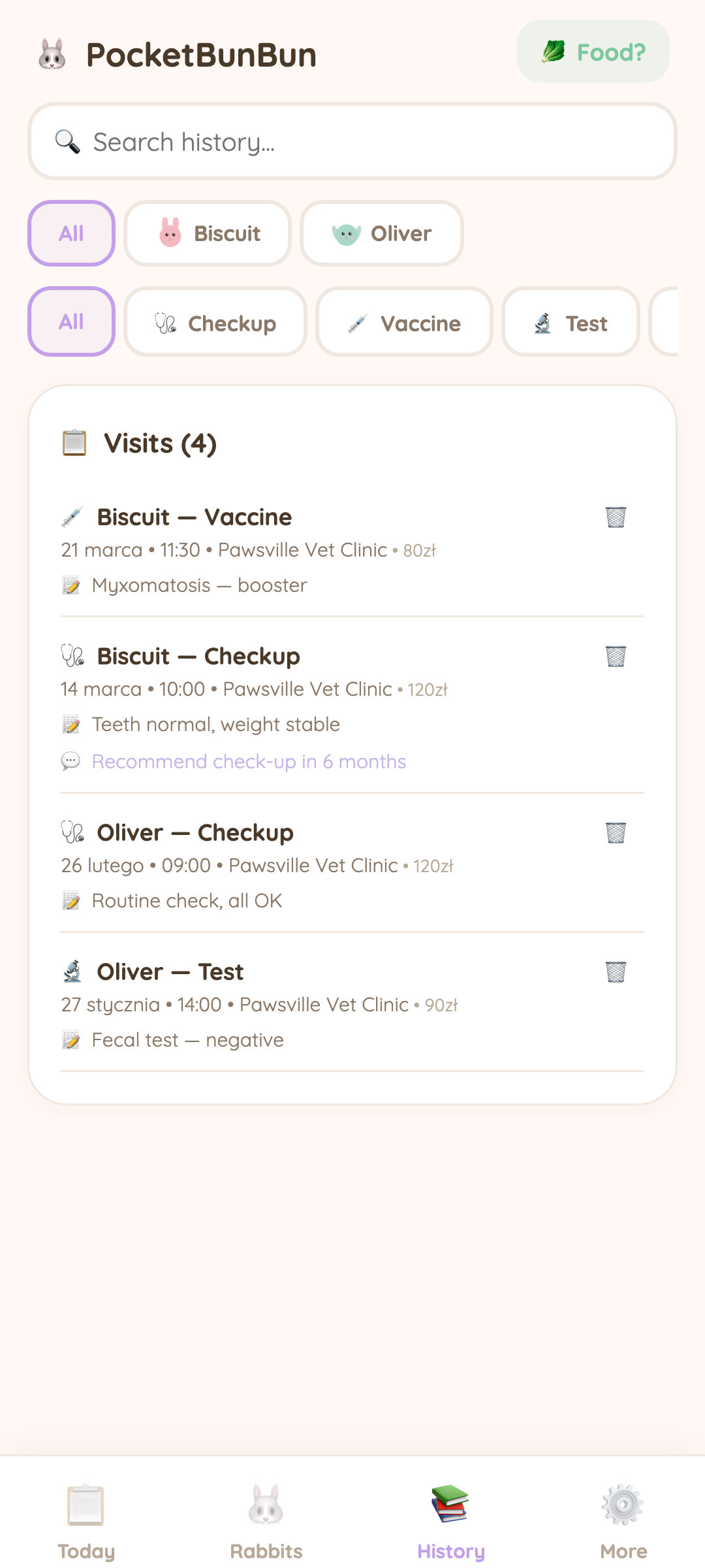 History tab